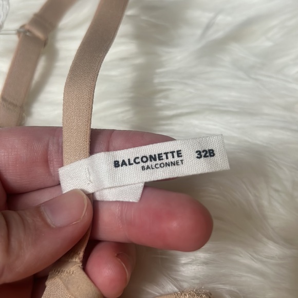 NWT Smoothez By Aerie Beige Underwire Mesh Balconette Bra 32B - Picture 5 of 11